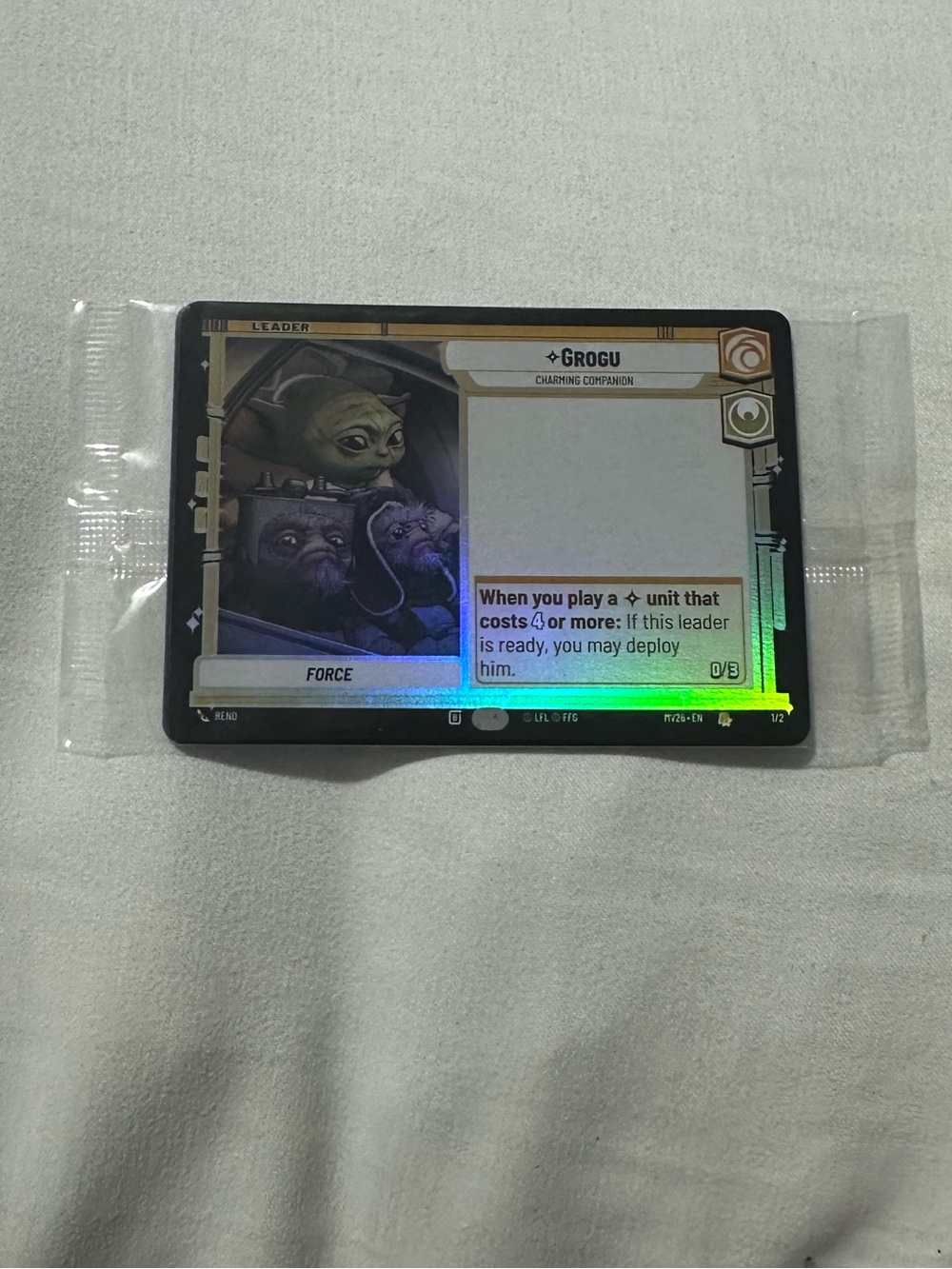 Limited Edition AMC Star Wars Unlimited Grogu Trading Card Pack